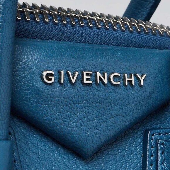Givenchy Blue Sugar Goatskin Leather Mini Antigona Bag - Picture 5 of 11